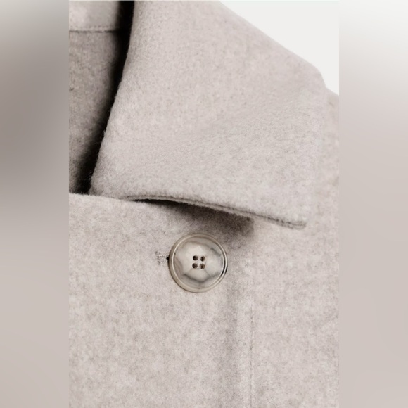 ZARA SOFT DOUBLE-BREASTED COAT - Picture 10 of 10